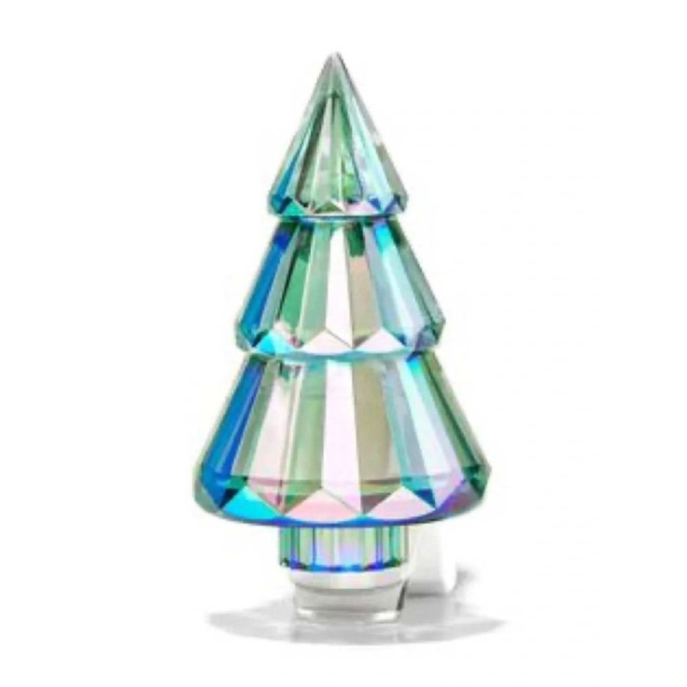 Bath and Body Works Wallflower Plug Christmas Tree Iridescent Crystal Light Up